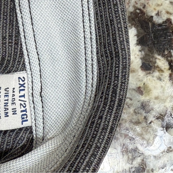 Tommy Bahama Size 2XLT Men’s 3 Button Long Sleeve Shirt Marlin Logo Gray - Picture 4 of 6